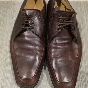 Bruno Magli Dark Brown Leather Oxfords